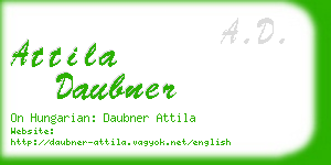 attila daubner business card